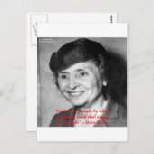 ヘレン・ケラー「信仰/ステングス」ウィズダム引用文 ポストカード (正面/裏面)