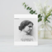 ヘレン・ケラー「信仰/強さ」知恵引用文ギフト ポストカード (スタンド正面)