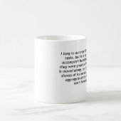 ヘレン・ケラー-控え目な仕事 コーヒーマグカップ (中央)