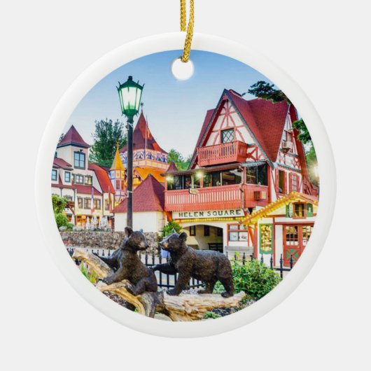 ヘレン，ヘレングルジア，ヘレンオーナメント，クリスマス セラミックオーナメント (正面)