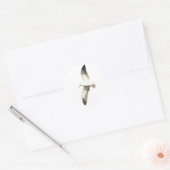 ヘレーヌの高騰するカモメ ラウンドシール (封筒)