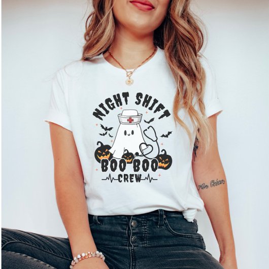 ヘロアンナースナイトシフトクルー Tシャツ