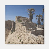 ヘロデが建てたカエサレア港跡素晴らし マグネット (正面)