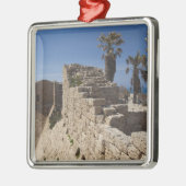 ヘロデが建てたカエサレア港跡素晴らし メタルオーナメント (左)