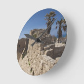 ヘロデが建てたカエサレア港跡素晴らし ラウンド壁時計 (傾斜)