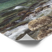 ヘロデによって建てられた港のシーザーレ素晴らしア遺跡 ポスター (角)