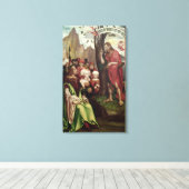 ヘロデの前でバプテスマを説く聖ヨハネ キャンバスプリント (インサイチュ (ウッドフロア))