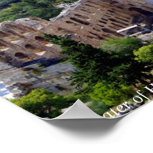 ヘロデの劇場 – アテネ ポスター (角)