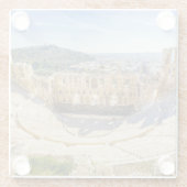 ヘロディオン・アティカスの古代演劇遺跡 ガラスコースター (裏面)