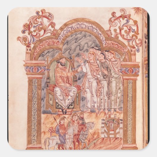 ヘロデ王を訪れるマギ スクエアシール (正面)