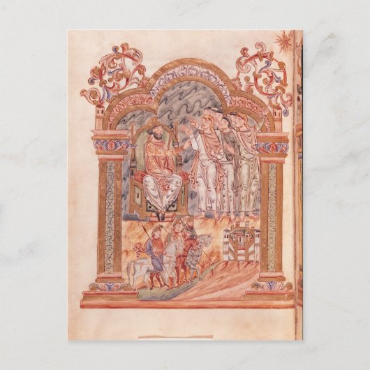 ヘロデ王を訪れるマギ ポストカード (正面)