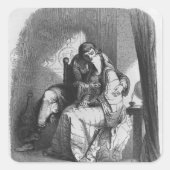 ヘロワーズとアベラードキスをする スクエアシール (正面)