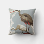 ヘロンとエグレットの沿岸鳥 クッション (裏面)