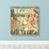 ヘロンのフライト・フランコ・フレミッシュ キャンバスプリント (インサイチュ (ウッドフロア))