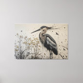 ヘロンの優雅さ キャンバスプリント (正面)