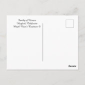 ヘロンの家族… ポストカード (裏面)