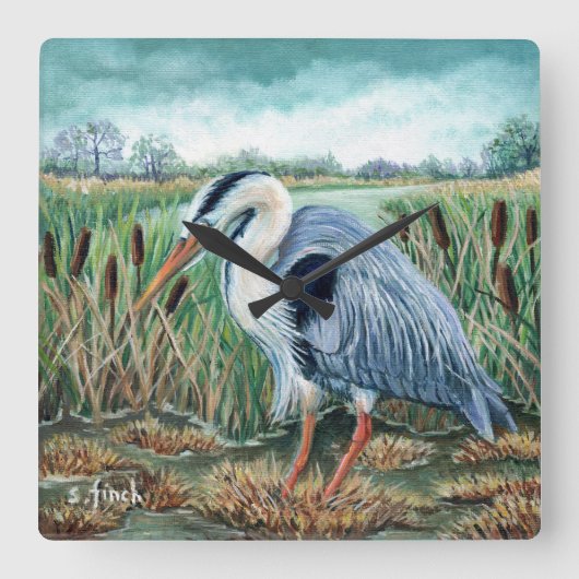 ヘロンの精神 スクエア壁時計 (正面)