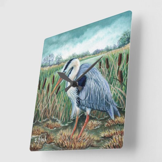 ヘロンの精神 スクエア壁時計 (傾斜)