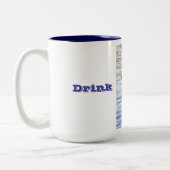 ヘロンを飲む ツートーンマグカップ (左)