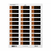 ヘロンアットサンセット差出人住所 ラベル (フルシート)