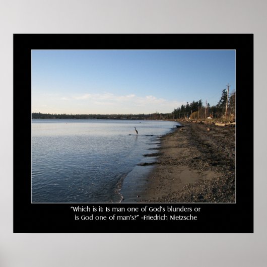 ヘロンウィズニーチェ引用文 ポスター (正面)