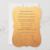 ヘロンシルエットグラデーション結婚サンセット 招待状 (正面)