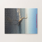 ヘロンビーチフロリダ。クリスマスグリーティング ジグソーパズル (横)