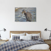 ヘロンビーチ鳥類野生動物沿岸写真 キャンバスプリント (インサイチュ (寝室))
