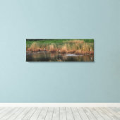 ヘロンファミリー離れサイド キャンバスプリント (インサイチュ (ウッドフロア))