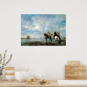 ヘロン狩り（アルジェリア）、1865年Eugene Fromentin ポスター (キッチン)