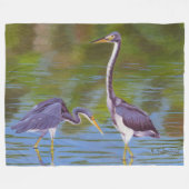 ヘロン素晴らしス フリースブランケット (正面(横))