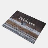 ヘロン離陸ウェルカムフォーマット ドアマット (アングル)