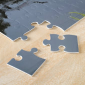 ヘロン飛んでいるは池を越えて；自然 ジグソーパズル (側面)