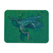 ヘロン飛んでいるグ マグネット (横)