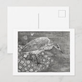 ヘロン – テオ・ヴァン・ホイテマ – ヴィンテージ・アート ポストカード (正面/裏面)