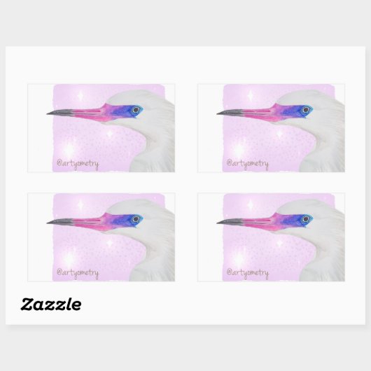 ヘロン 長方形シール (シート)