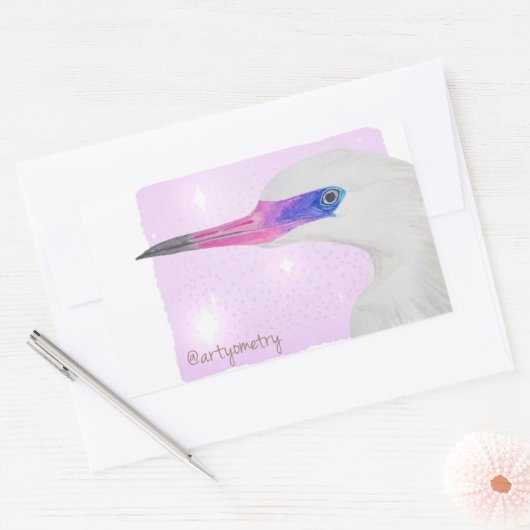 ヘロン 長方形シール (封筒)