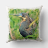 ヘロンB水彩枕 クッション (裏面)