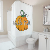 ヘローパンプキン秋パンプキンハロー秋 シャワーカーテン (インサイチュ)