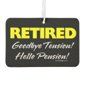 ヘロー退職したペンション(暗) カーエアーフレッシュナー (裏面)