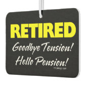 ヘロー退職したペンション(暗) カーエアーフレッシュナー (左)