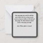 ヘロ実在ス衣服迷彩柄ではなくケープファーザーズのデイカード ノートカード (裏面)