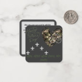 ヘロ実在ス衣服迷彩柄ではなくケープファーザーズのデイカード ノートカード (正面/裏面インサイチュ)