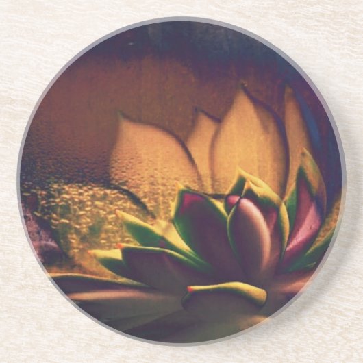 ヘンアンドチックス植物デジタルアート コースター (正面)