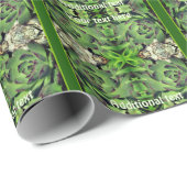 ヘンズアンドチックガーデンパーソナライズされた多肉 ラッピングペーパー (ロールコーナー)