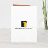 ヘンズクメリーリスマスツリーのグリーティングカード シーズンカード (裏面)