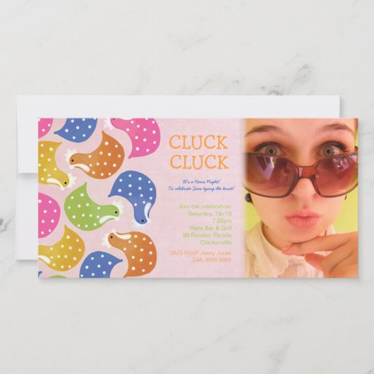 ヘンズナイトバチェロレッテイベントフォト招待状 (正面)