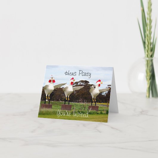 ヘンズパーティの招待状 招待状 (正面)