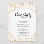 ヘンズパーティの招待状|金ゴールドスポット 招待状 (正面/裏面)