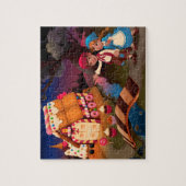 ヘンゼルとグレーテル お菓子の家の近く おとぎ話 ジグソーパズル (縦)